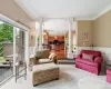 Sunken room, large sliding doors leading to beautiful patio.