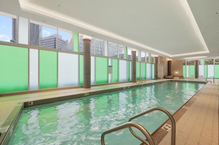 Indoor pool to be enjoyed year round.