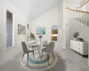 VIRTUALLY STAGED DINING ROOM